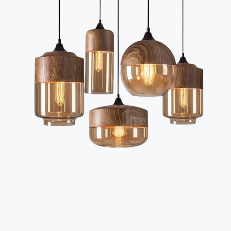 Modern Glass Hanging LED Light