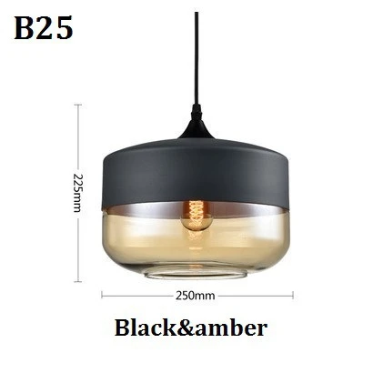 Modern Glass Hanging LED Light