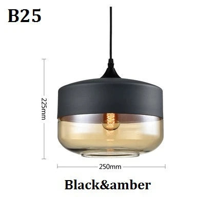 Modern Glass Hanging LED Light