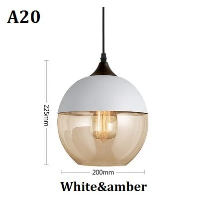 Modern Glass Hanging LED Light
