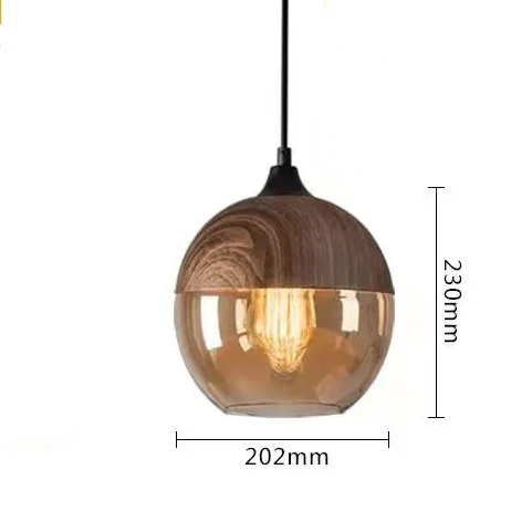 Modern Glass Hanging LED Light