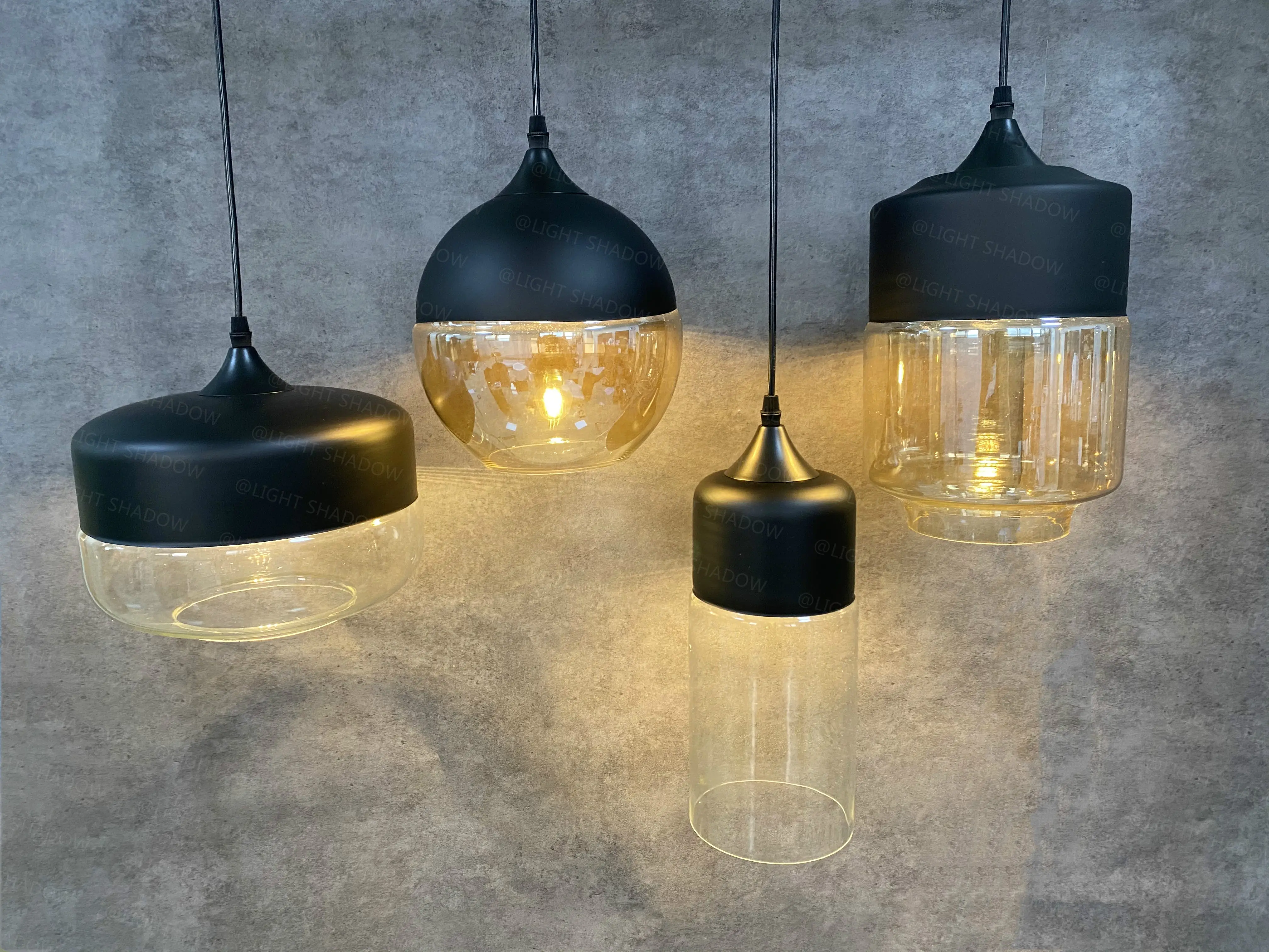 Modern Glass Hanging LED Light