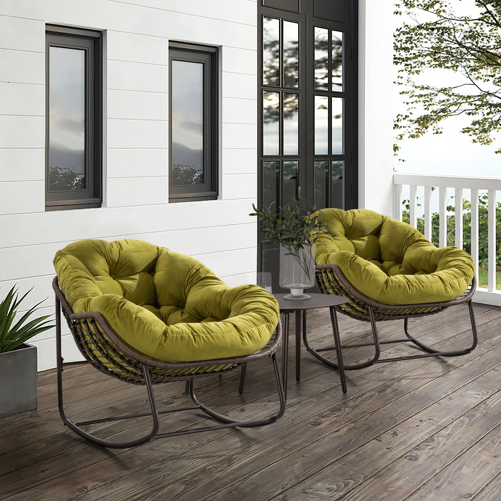 Rattan Olive Chair