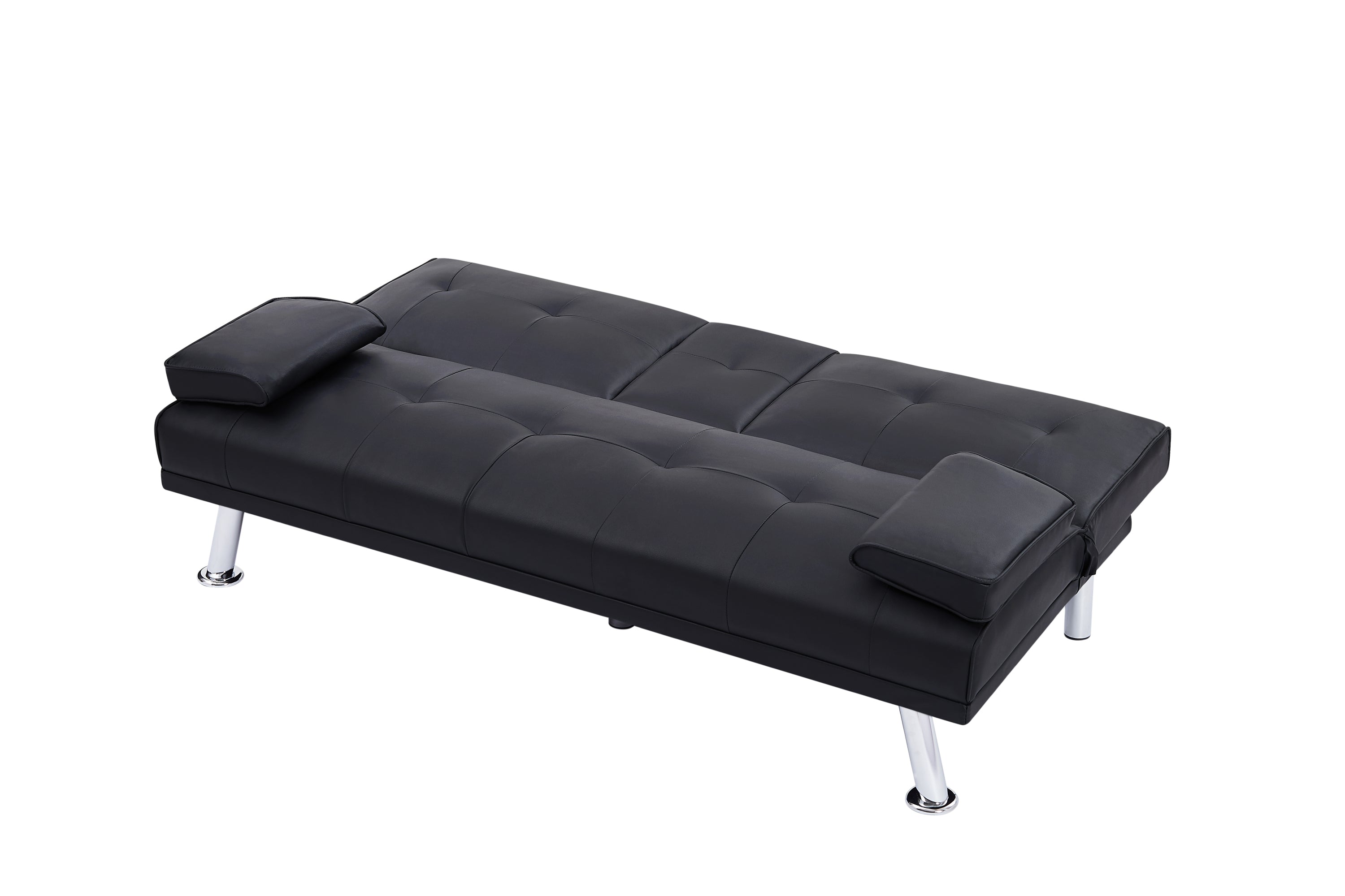 Versatile Foldable Sofa Bed with Integrated Cup Holders