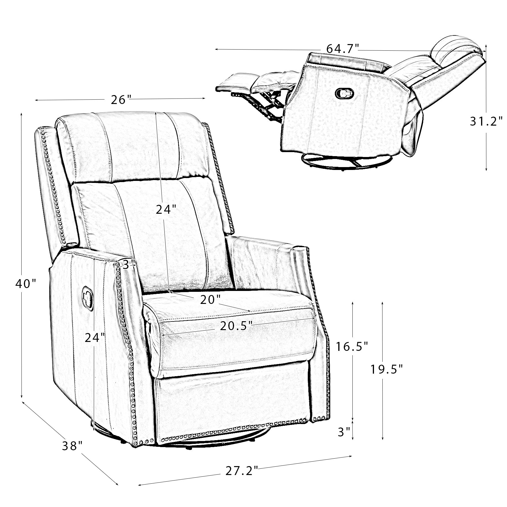 Hesperides Leather Chair