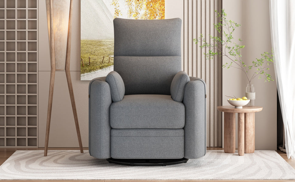 Leino Swivel Chair with Pillows