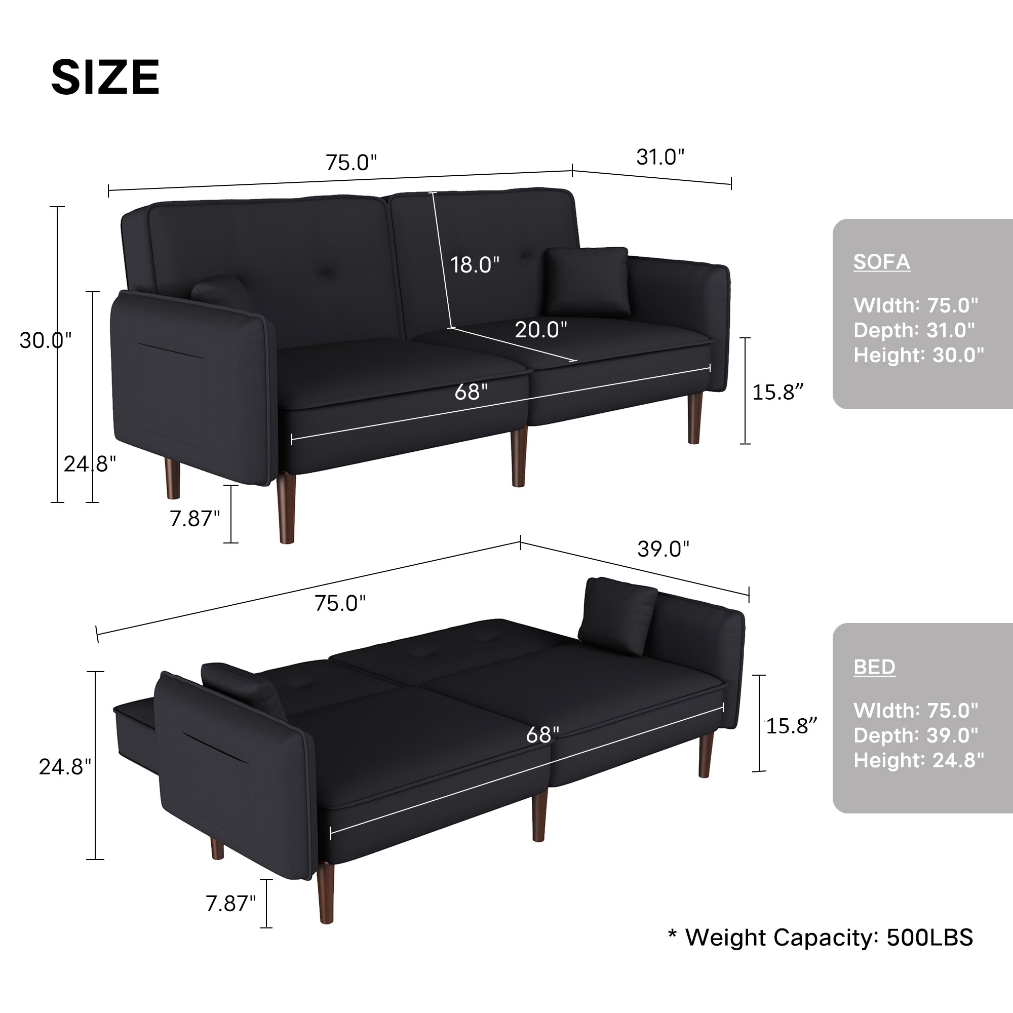 Chelsey Futon Sofa Bed