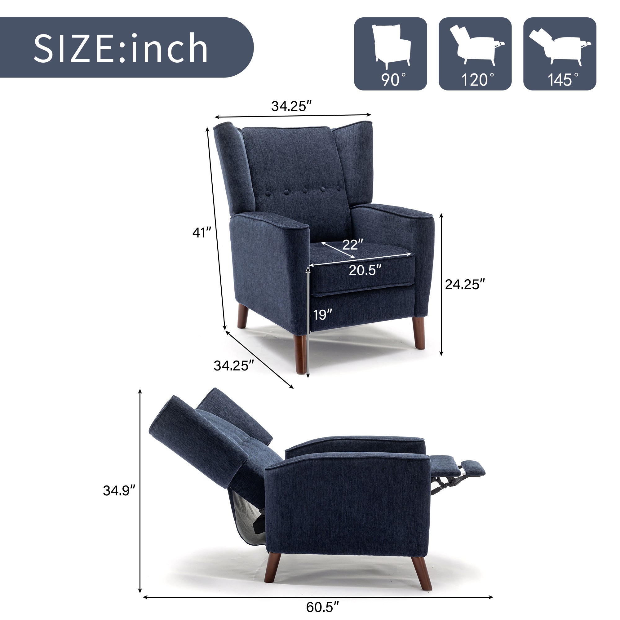 Socha Chenille Recliner Chair