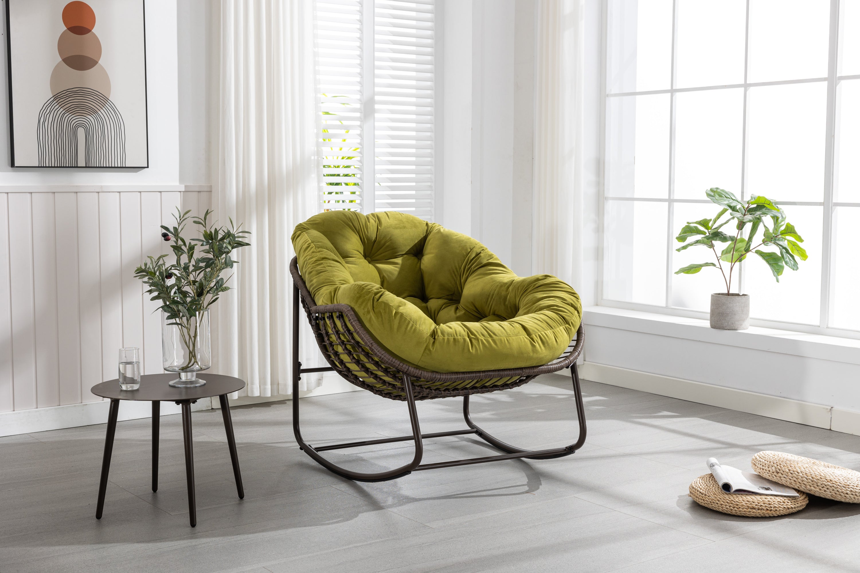 Rattan Olive Chair