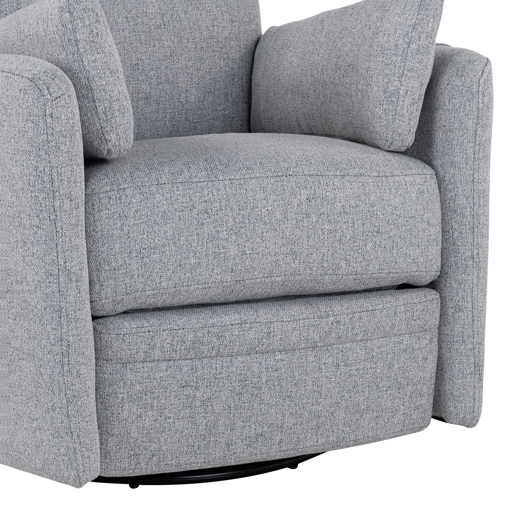 Leino Swivel Chair with Pillows