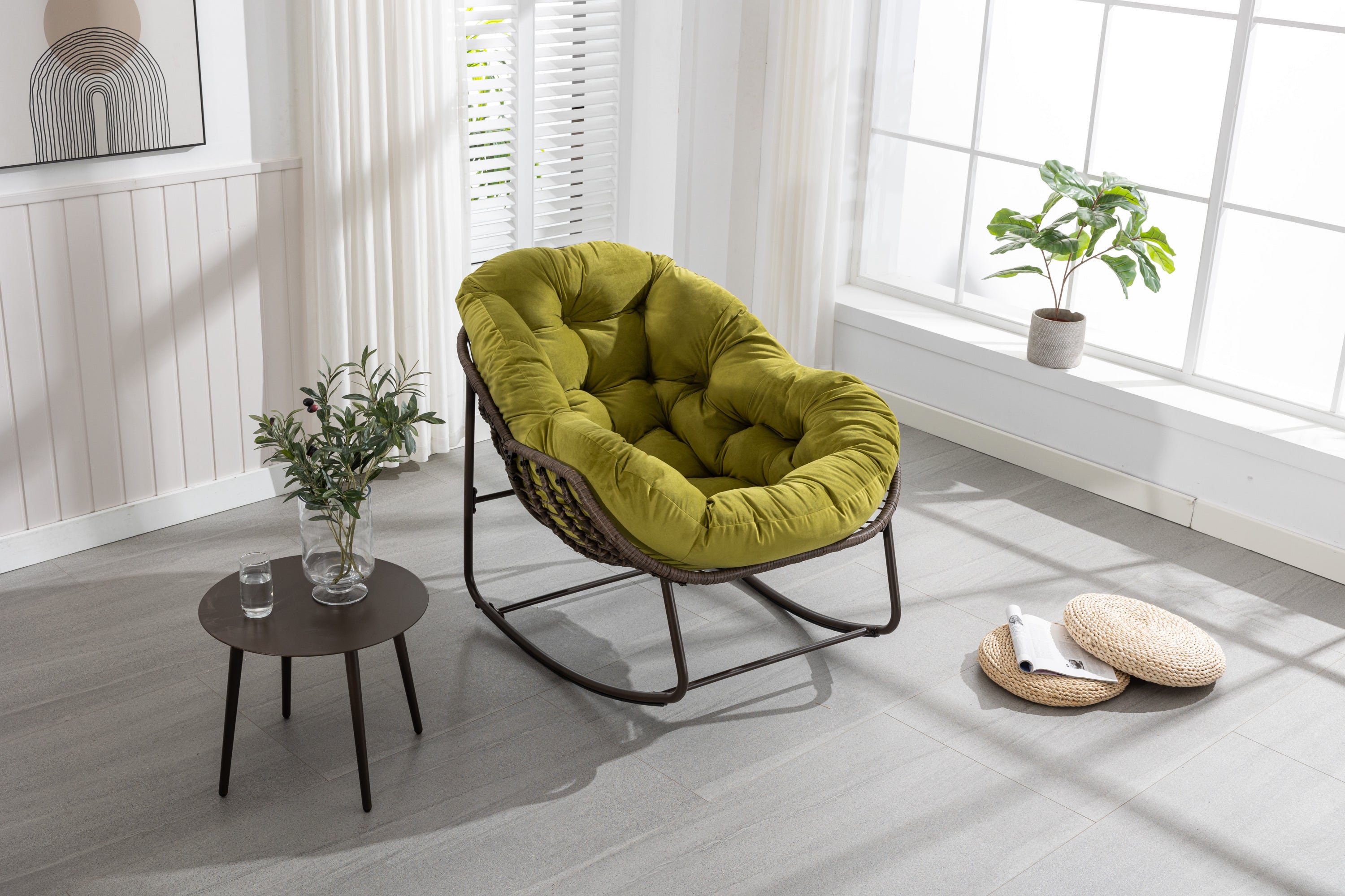 Rattan Olive Chair