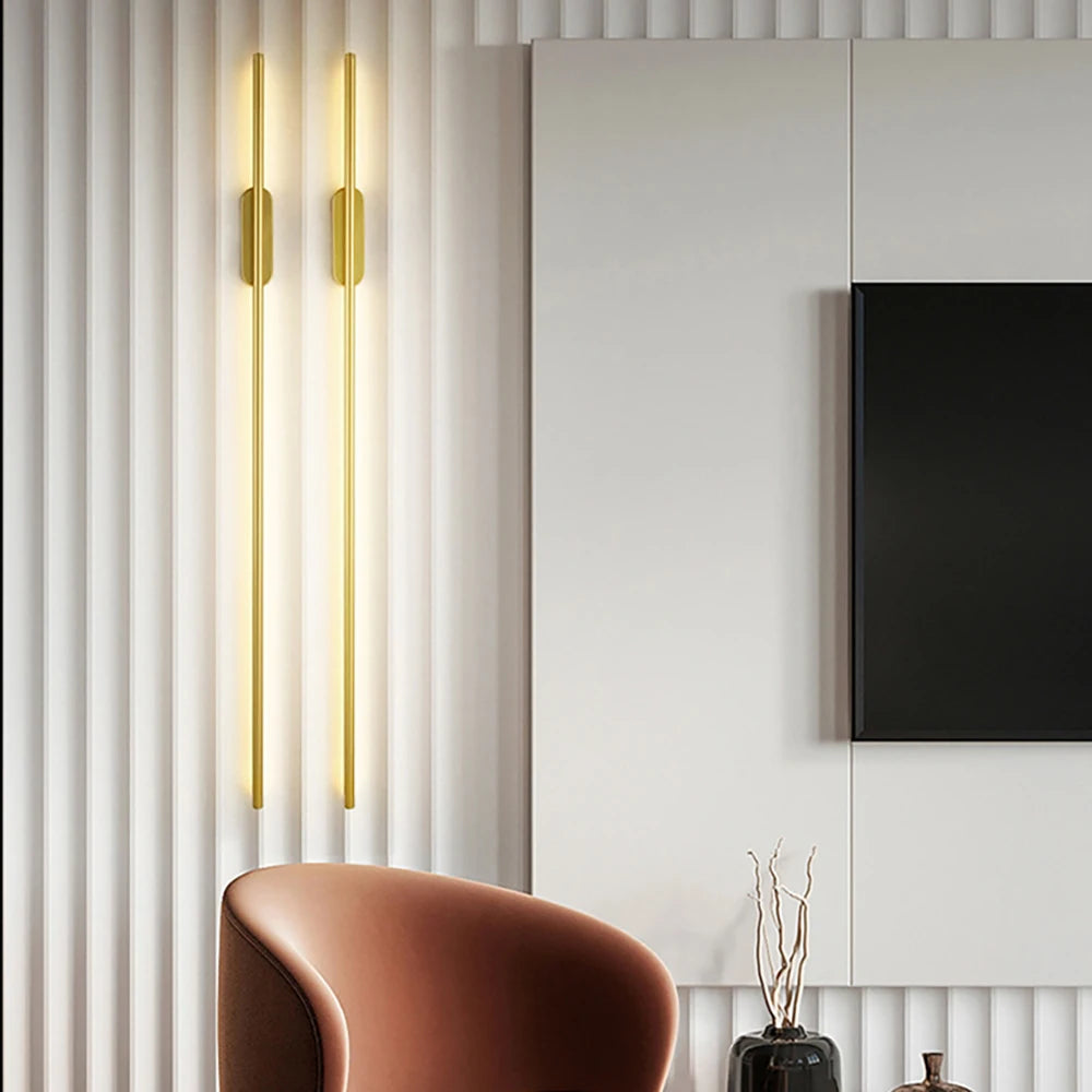 Strip LED Copper Wall Light