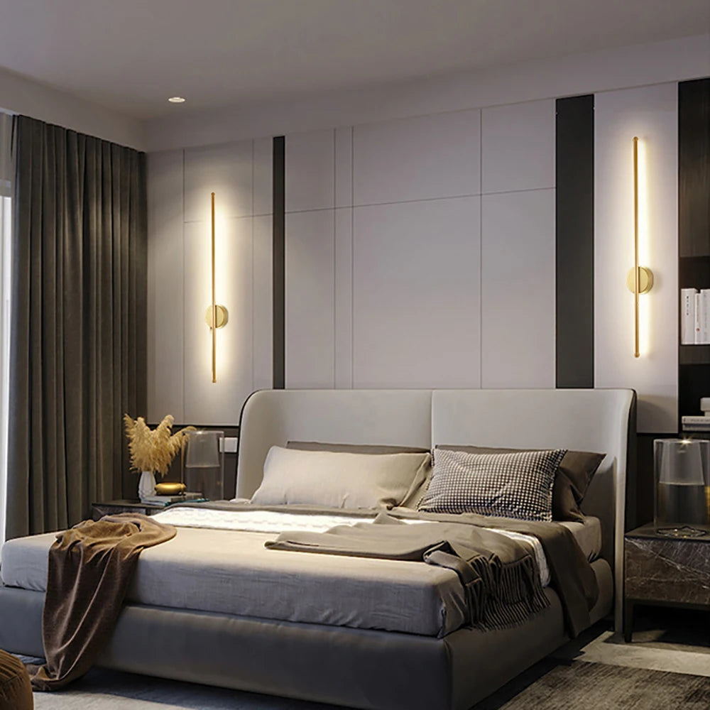 Strip LED Copper Wall Light