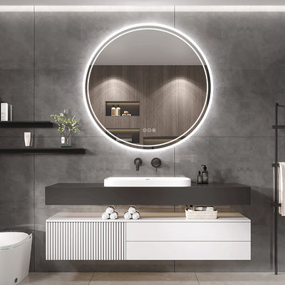 Intelligent Illuminated LED Round Mirror