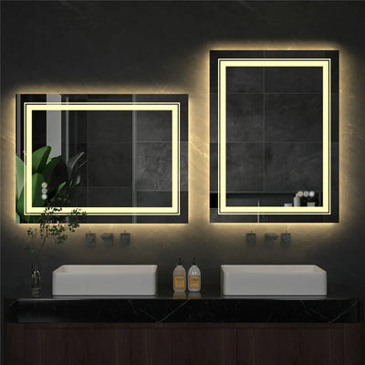 Dual Lights LED Bathroom Mirror