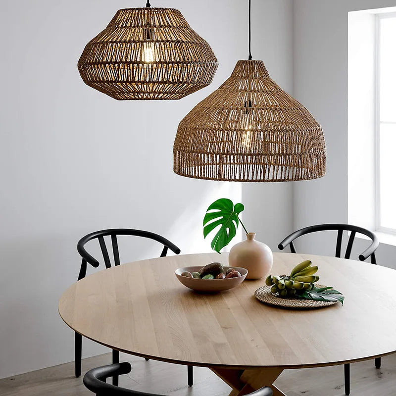 Japanese Paper Rope Lamps