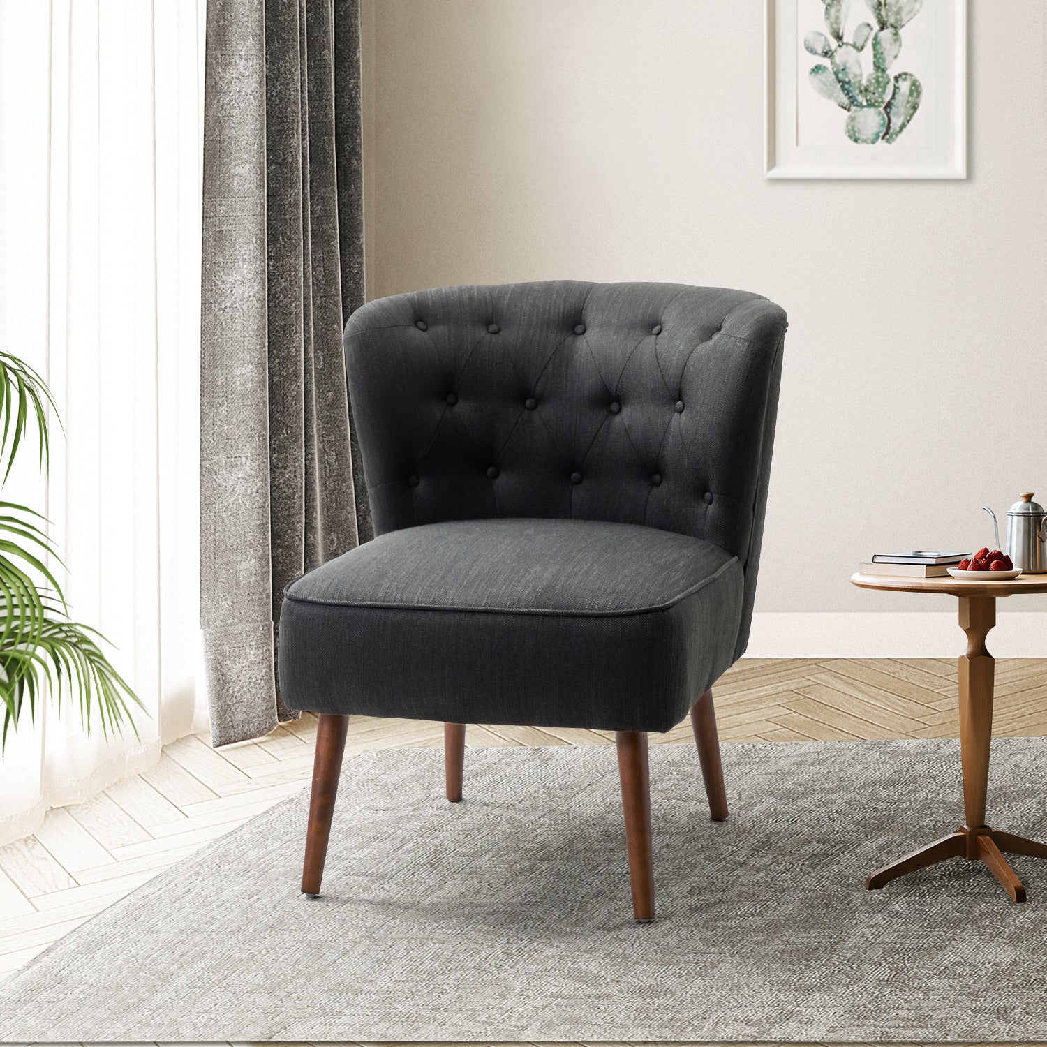 Black Caporaso Contemporary Side Chair