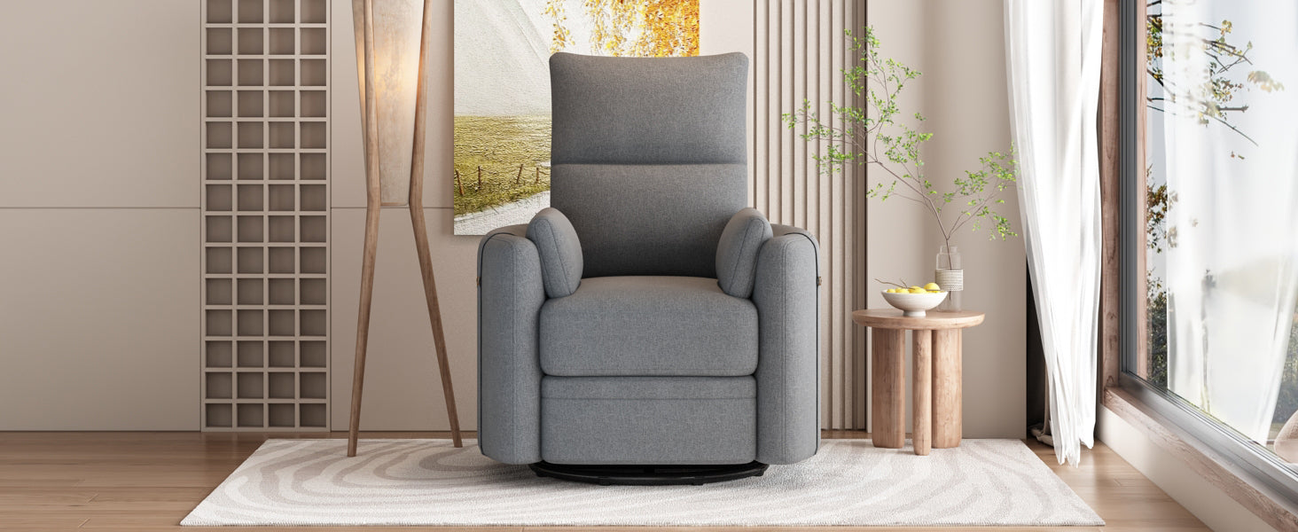 Leino Swivel Chair with Pillows