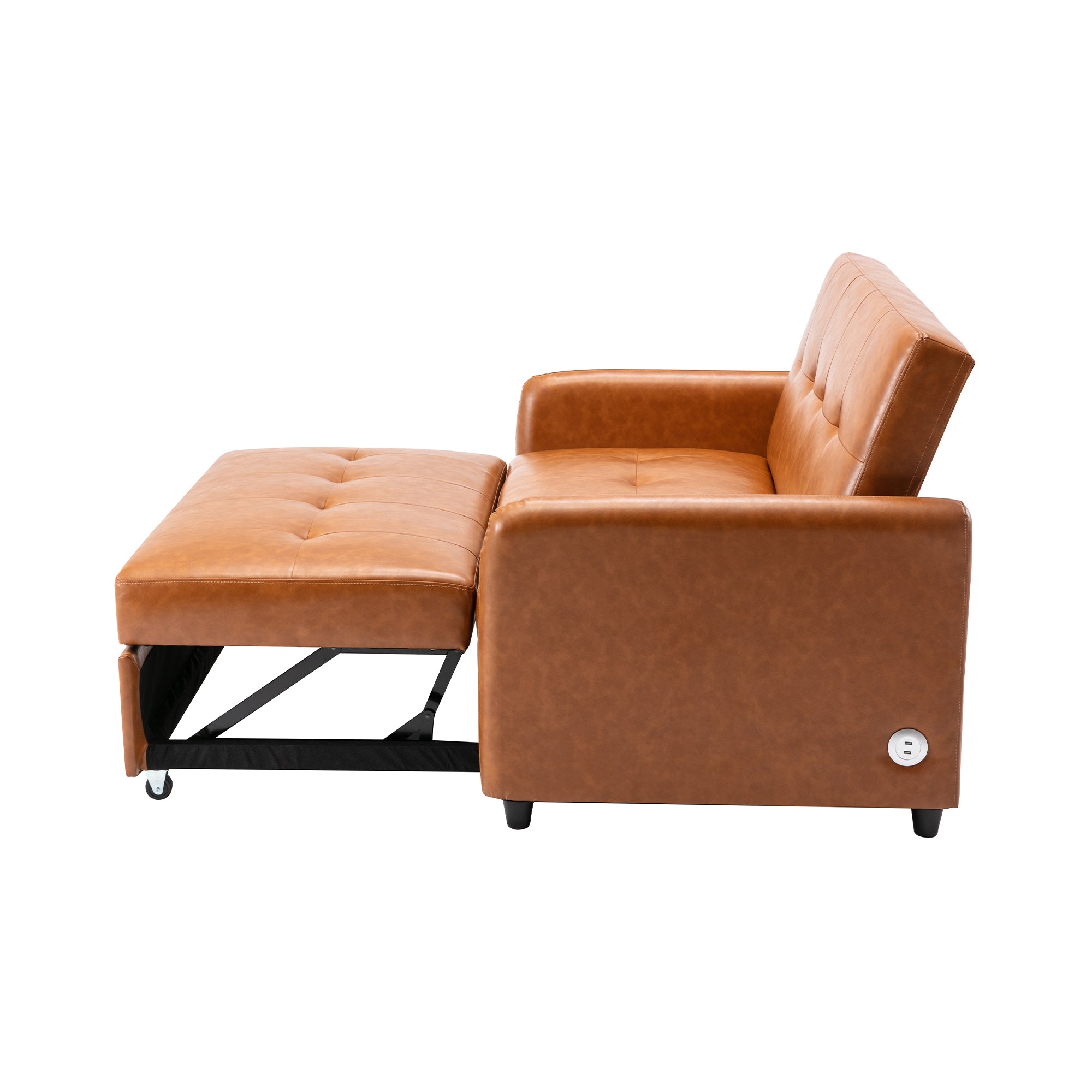 Adjustable Oversized Armchair Sleeper with USB Ports