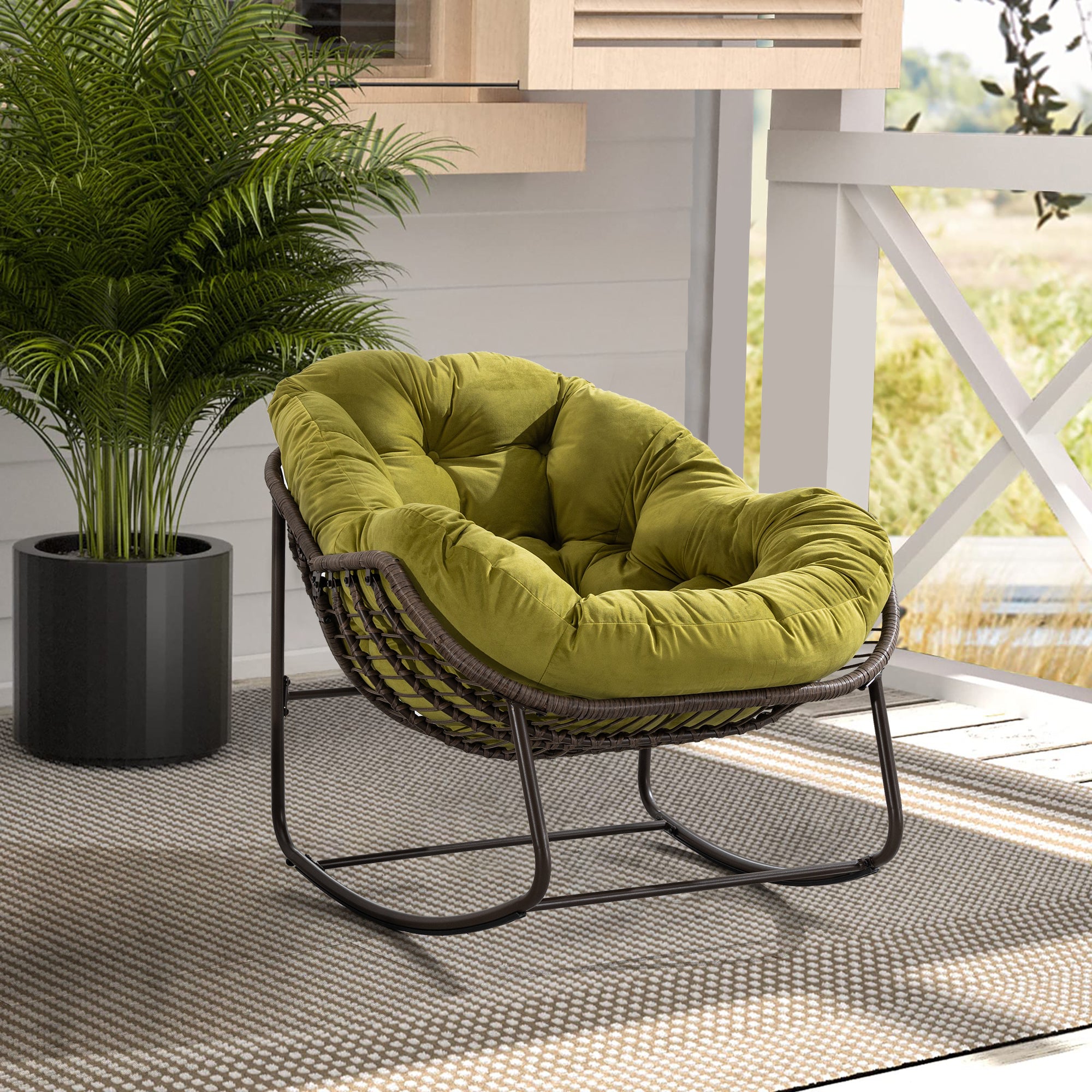 Rattan Olive Chair